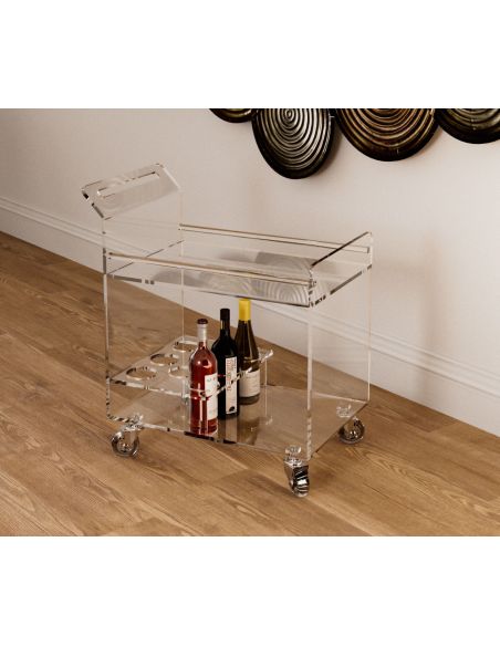 Carrello cucina design moderno in plexiglass Diletta Carrello cucina design moderno in plexiglass Diletta