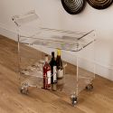 Carrello cucina design moderno in plexiglass Diletta