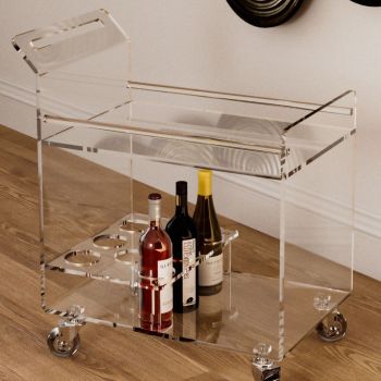 Carrello cucina design moderno in plexiglass Diletta 2