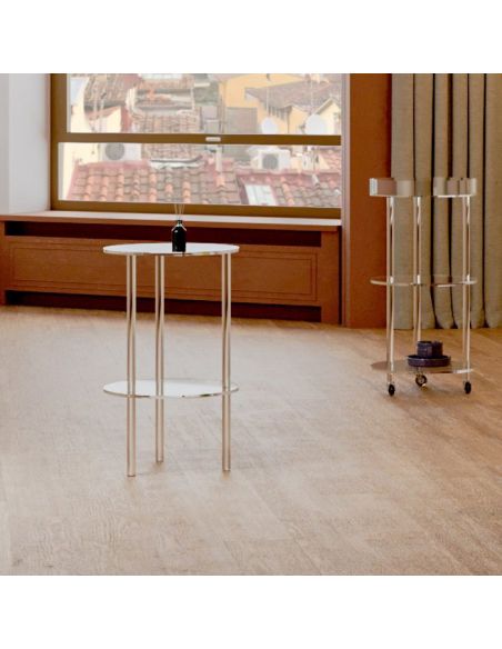 Carrello portavivande in plexiglass trasparente Melita