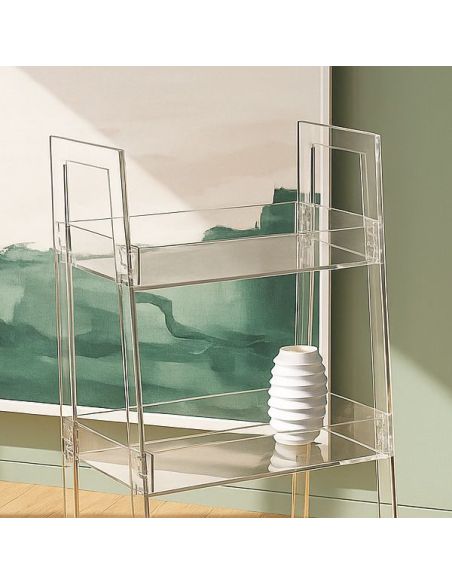 Carrello cucina design moderno in plexiglass Martina