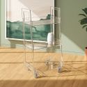 Carrello cucina design moderno in plexiglass Martina
