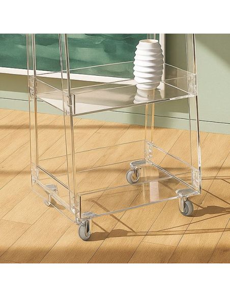 Carrello cucina design moderno in plexiglass Martina
