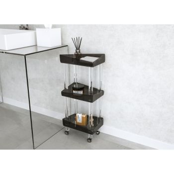 Carrello per cucina o bagno in plexiglass trasparente Lizzy 2