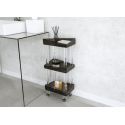 Carrello per cucina o bagno in plexiglass trasparente Lizzy