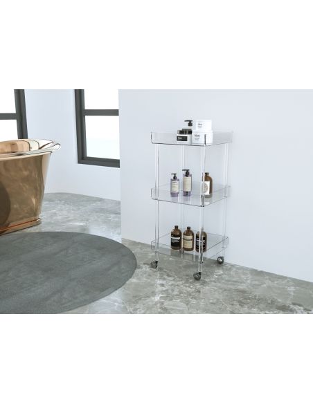 Carrello cucina design moderno in plexiglass Marion