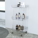 Carrello cucina design moderno in plexiglass Marion