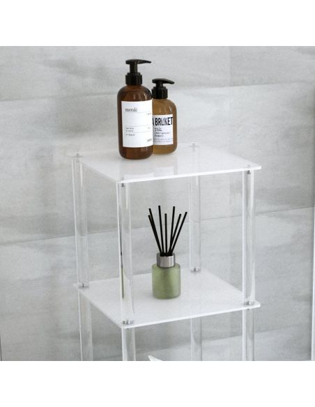 Carrello cucina o bagno in plexiglass Matilde