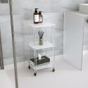 Carrello cucina o bagno in plexiglass Matilde