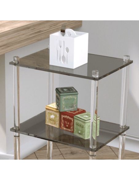 Carrello cucina o bagno in plexiglass Arianna