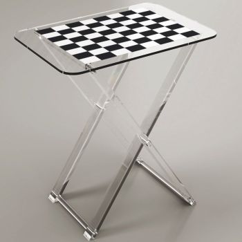 Tavolino pieghevole salvaspazio in plexiglass Milena 2