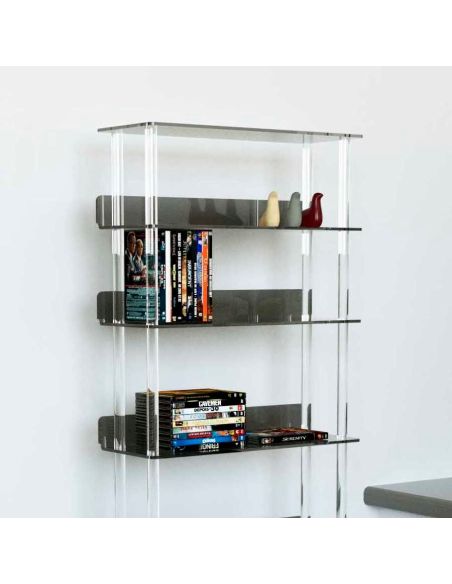 Porta CD/DVD a colonna in plexiglass Visio