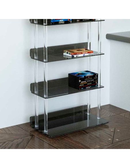 Porta CD/DVD a colonna in plexiglass Visio