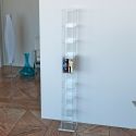 Porta CD a colonna in plexiglass trasparente Slim