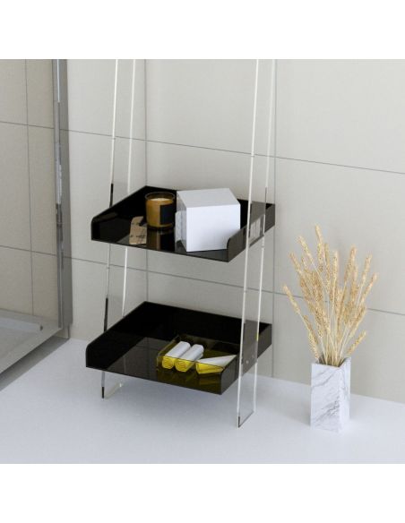 Scaffale bagno salvaspazio in plexiglass Breval