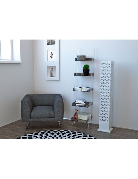 Libreria a colonna salvaspazio in plexiglass Breval