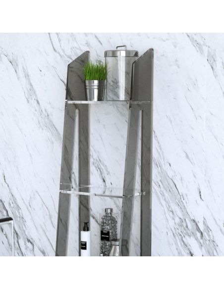 Scaffale salvaspazio per soggiorno o bagno Kadou