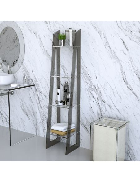 Scaffale salvaspazio per soggiorno o bagno Kadou