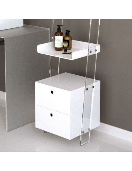 Scaffale bagno salvaspazio in plexiglass Modan