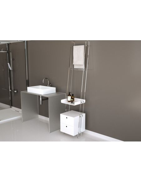 Scaffale bagno salvaspazio in plexiglass Modan