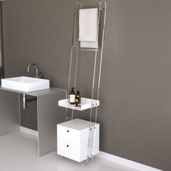 Scaffale bagno salvaspazio in plexiglass Modan