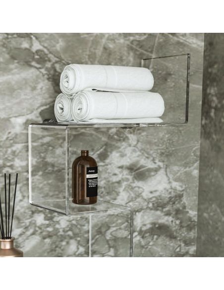 Mensola da parete in plexiglass vari colori Slalom 2