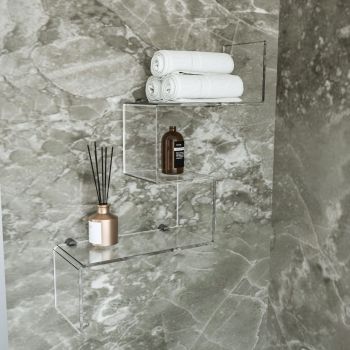 Mensola da parete in plexiglass vari colori Slalom 2