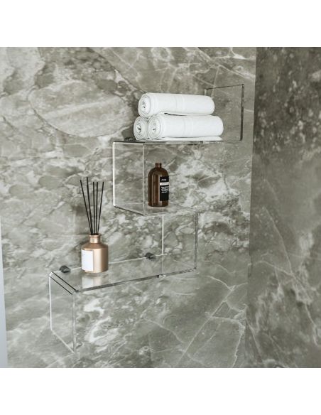 Mensola da parete in plexiglass vari colori Slalom 2