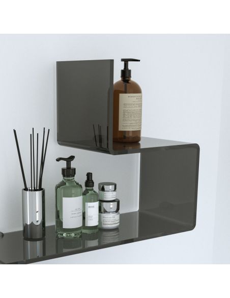 Mensola da parete in plexiglass vari colori Slalom 3