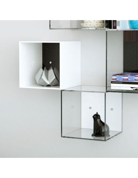 Cubo da parete in plexiglass trasparente o colorato Gimmi