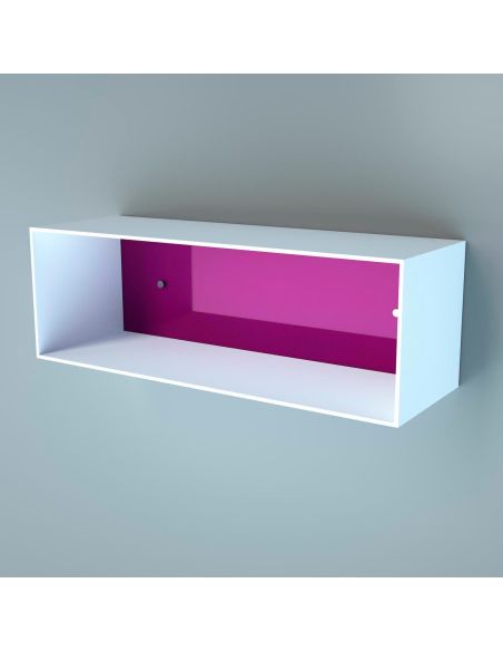 Mensola da parete rettangolare in plexiglass Gemmi