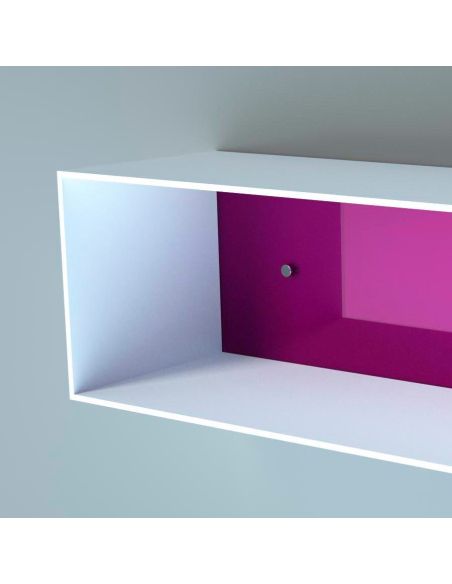 Mensola da parete rettangolare in plexiglass Gemmi