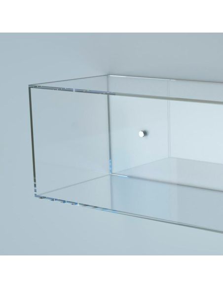 Mensola da parete rettangolare in plexiglass Gemmi