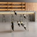 Portabottiglie vino 25 posti in plexiglass Kanty