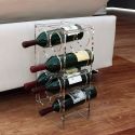 Portabottiglie vino da 8 posti in plexiglass Ivon