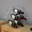 Portabottiglie vino da 8 posti in plexiglass Gleran