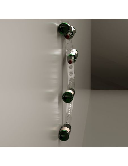 Portabottiglie da parete da 17 posti in plexiglass Brian