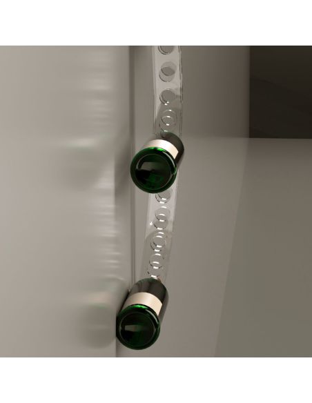 Portabottiglie da parete da 17 posti in plexiglass Brian