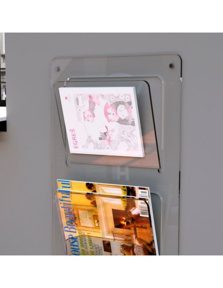 Portariviste da parete in plexiglass Wally