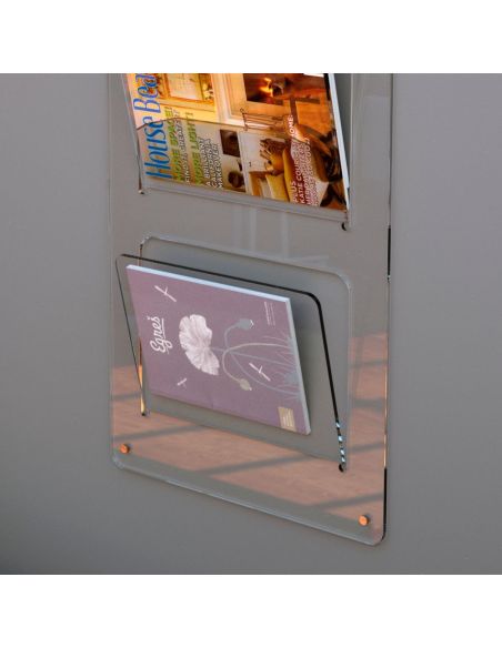 Portariviste da parete in plexiglass Wally