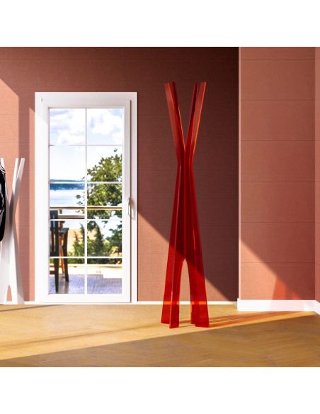 Appendiabiti da terra in plexiglass colorato Dremon