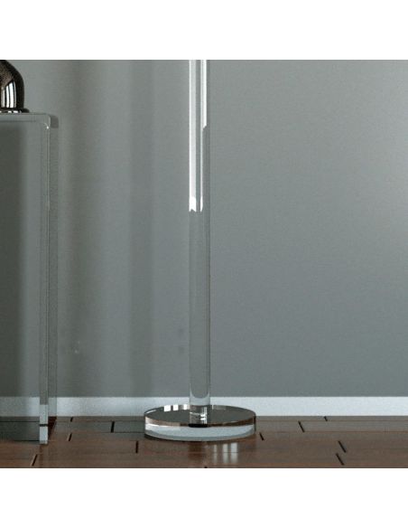 Appendiabiti da terra in plexiglass trasparente Redin