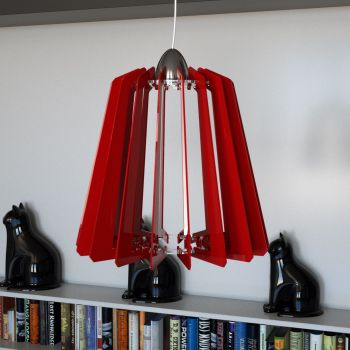 Lampadario a sospensione in plexiglass Celine