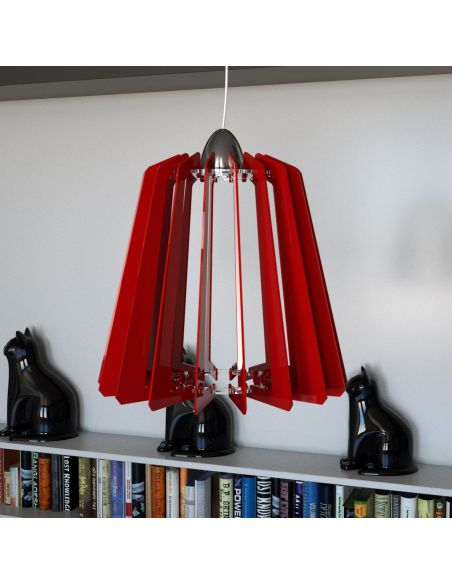 Lampadario a sospensione in plexiglass Celine