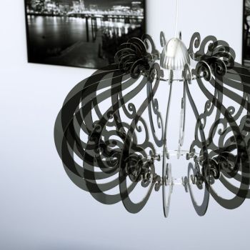 Lampadario a sospensione in plexiglass vari colori Claudia 2