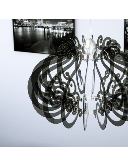 Lampadario a sospensione in plexiglass vari colori Claudia