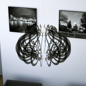 Lampadario a sospensione in plexiglass vari colori Claudia