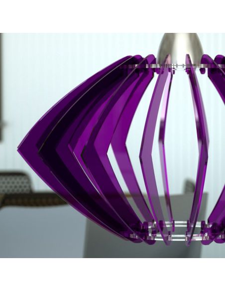 Lampadario moderno a sospensione in plexiglass Lizzy