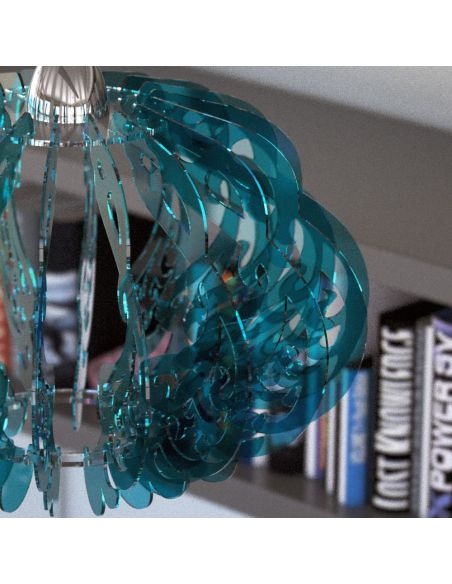 Lampadario design a sospensione in plexiglass Erin