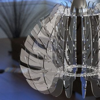 Lampadario design a sospensione in plexiglass Jasmyn 2